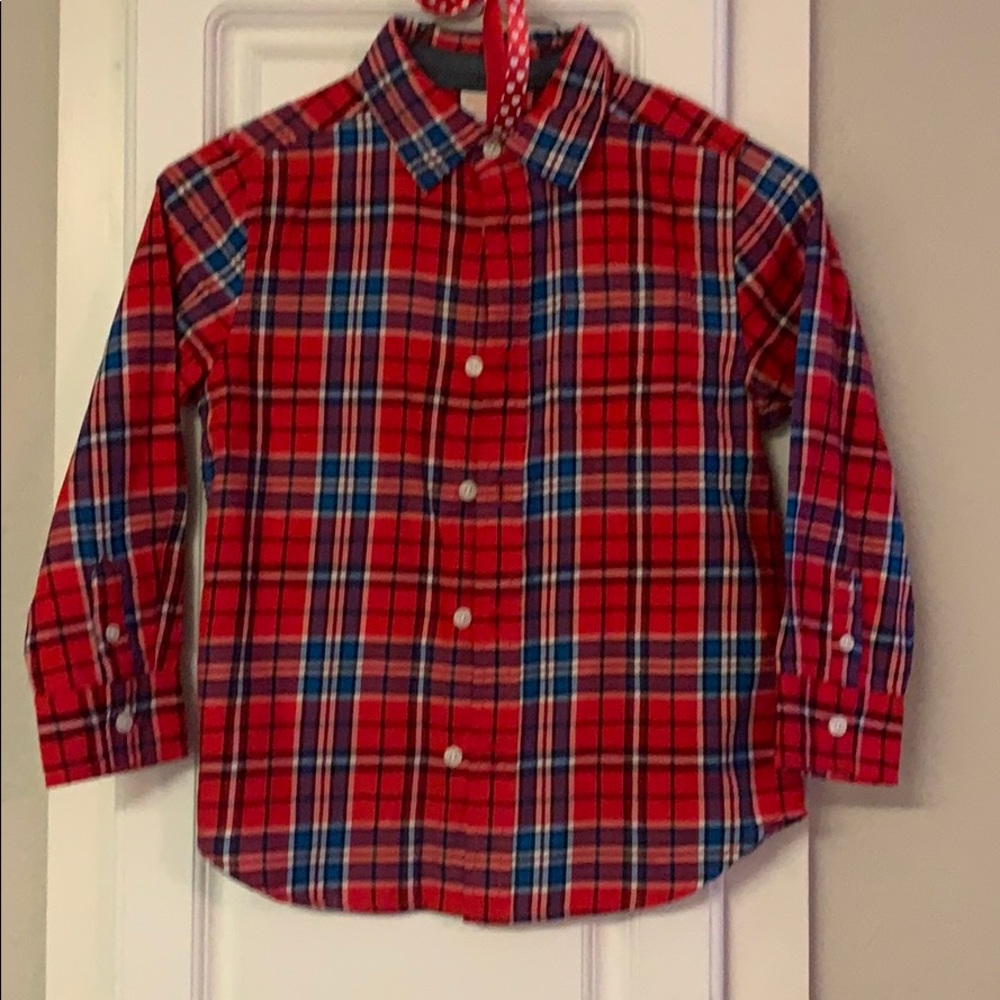Like new condition boys Gymboree 5/6 button up
